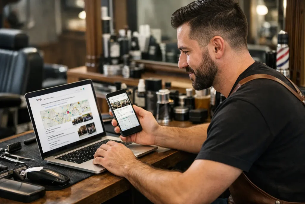 Référencer un barber shop sur Google à Cenon avec une présence locale cohérente